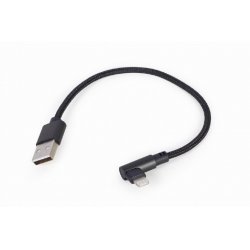 Gembird CC-USB2-AMLML-0.2M lightning cable Black