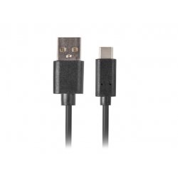 CABLE LANBERG USB C MACHO A USB A 2.0 MACHO 3M QC 3.0 NEGRO