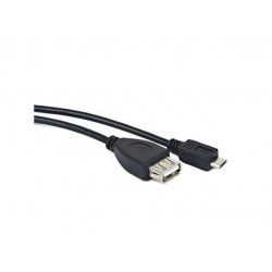 Lanberg OEM-0006 USB cable 0.15 m USB 2.0 USB A Micro-USB B Black