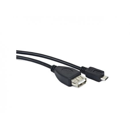Lanberg OEM-0006 câble USB 0,15 m USB 2.0 USB A Micro-USB B Noir