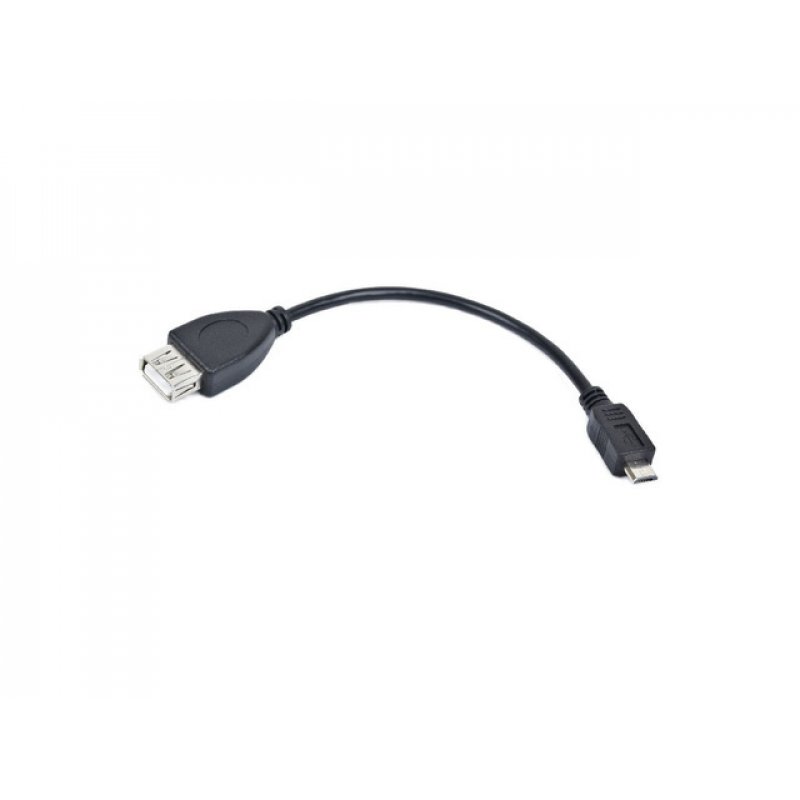 CABLE USB LANBERG MICRO M A USB-A F 2.0 OTG NEGRO 15CM OEM