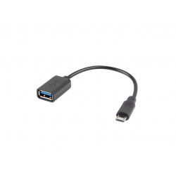 Lanberg AD-OTG-UM-01 USB cable 0.15 m USB 2.0 Micro-USB A USB A Black
