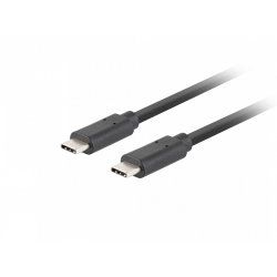 Lanberg CA-CMCM-32CU-0010-BK USB cable 1 m USB 3.2 Gen 2 (3.1 Gen 2) USB C Black