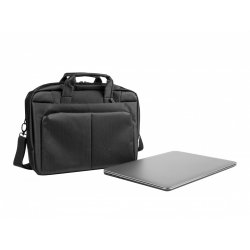 NATEC Gazelle 39.6 cm (15.6") Briefcase Black