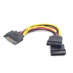 Gembird CC-SATAM2F-01 SATA cable 0.15 m Multicolour