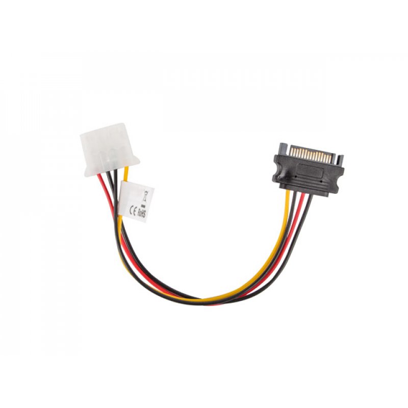 CABLE ALIMENTACION LANBERG MOLEX HEMBRA/SATA MACHO 15CM