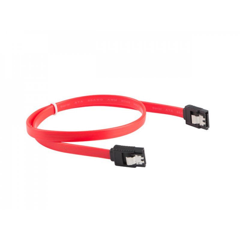 Lanberg CA-SASA-14CU-0050-R câble SATA 0,5 m SATA 7-pin Rouge