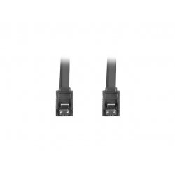 CABLE SATA III LANBERG 6GB/S HEMBRA HEMBRA CLIP METAL 0.5M ROJO