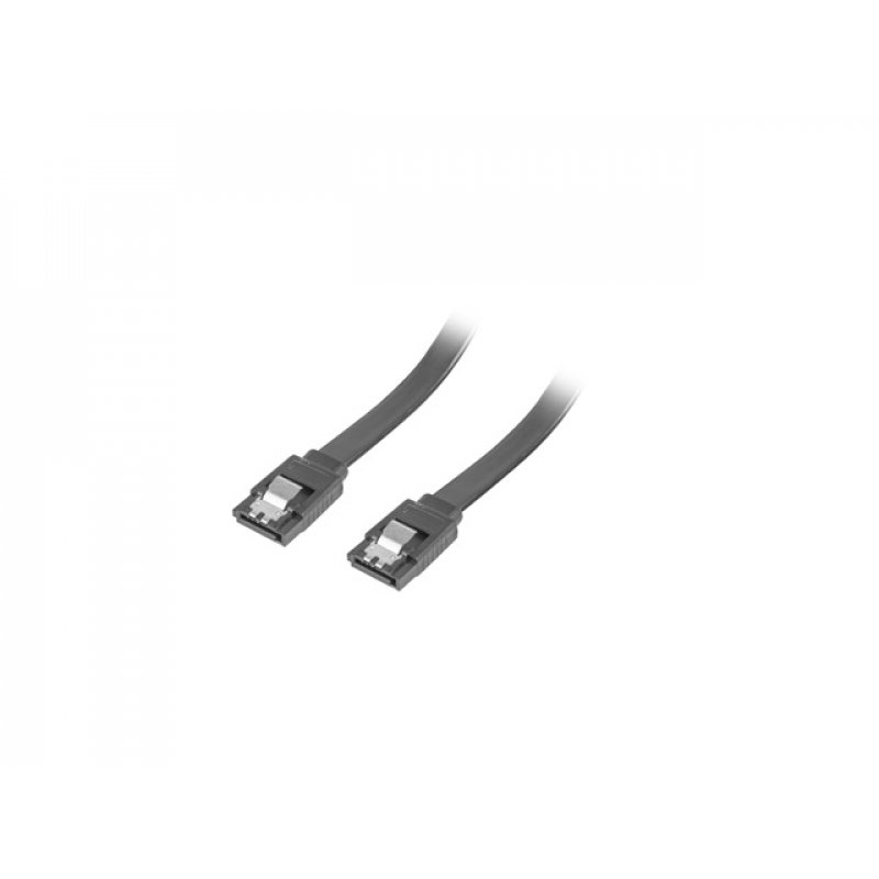 CABLE SATA III LANBERG 6GB/S HEMBRA HEMBRA CLIP METAL 0.5M ROJO