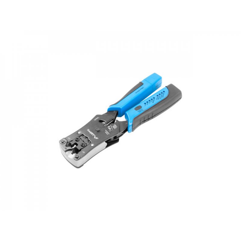 CRIMPADORA LANBERG UNIVERSAL RJ45/RJ11/RJ12 CON COMPROBADOR DE CABLES