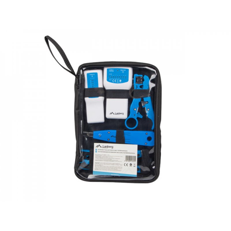 SET HERRAMIENTAS LANBERG NETWORK UNIVERSAL Y CABLE TESTER