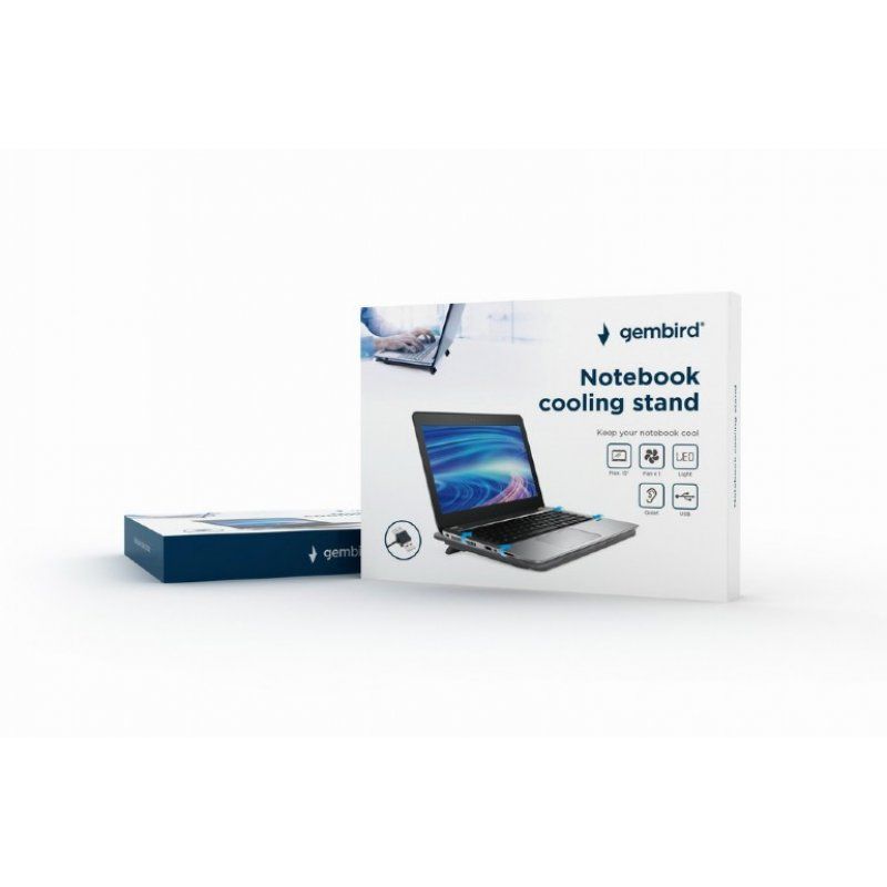 Gembird NBS-1F15-04 laptop stand Black 38.1 cm (15")