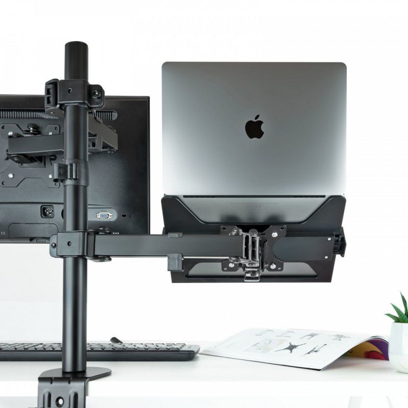 TooQ TQLH1117-B Support de livres Bras de support pour Notebook Noir 43,9 cm (17.3")