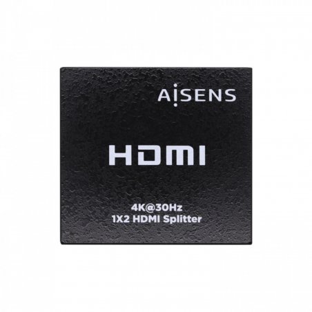 AISENS HDMI DUPLICADOR 4K30HZ 1x2 CON ALIMENTACIÃ?N NEGRO