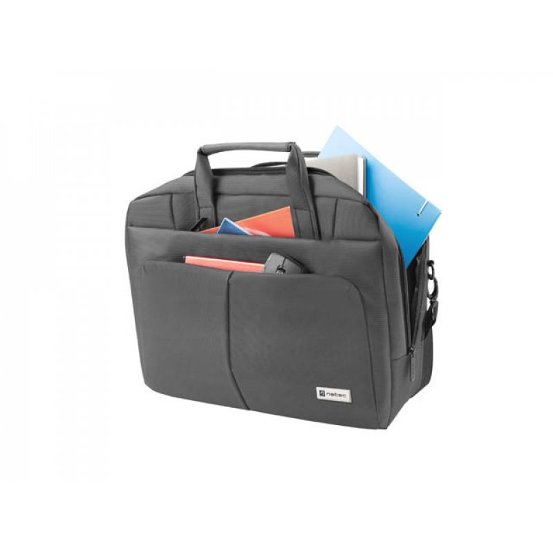 NATEC Gazelle 39.6 cm (15.6") Briefcase Grey