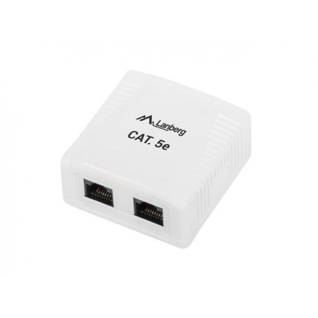 Lanberg OU5-0002-W outlet box RJ-45 White