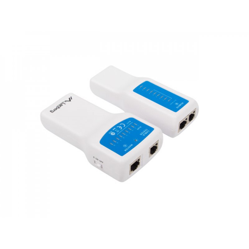 Lanberg NT-0402 testeur de câble réseau Testeur PoE Bleu, Blanc