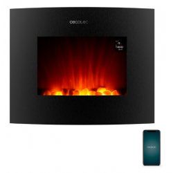 Cecotec ReadyWarm 2650 Curved Flames Connected Indoor Wall-mountable fireplace Electric Black