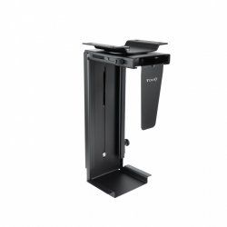 TooQ Metal Desk/Wall CPU Holder, Black