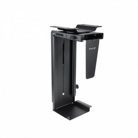 TooQ Metal Desk/Wall CPU Holder, Black