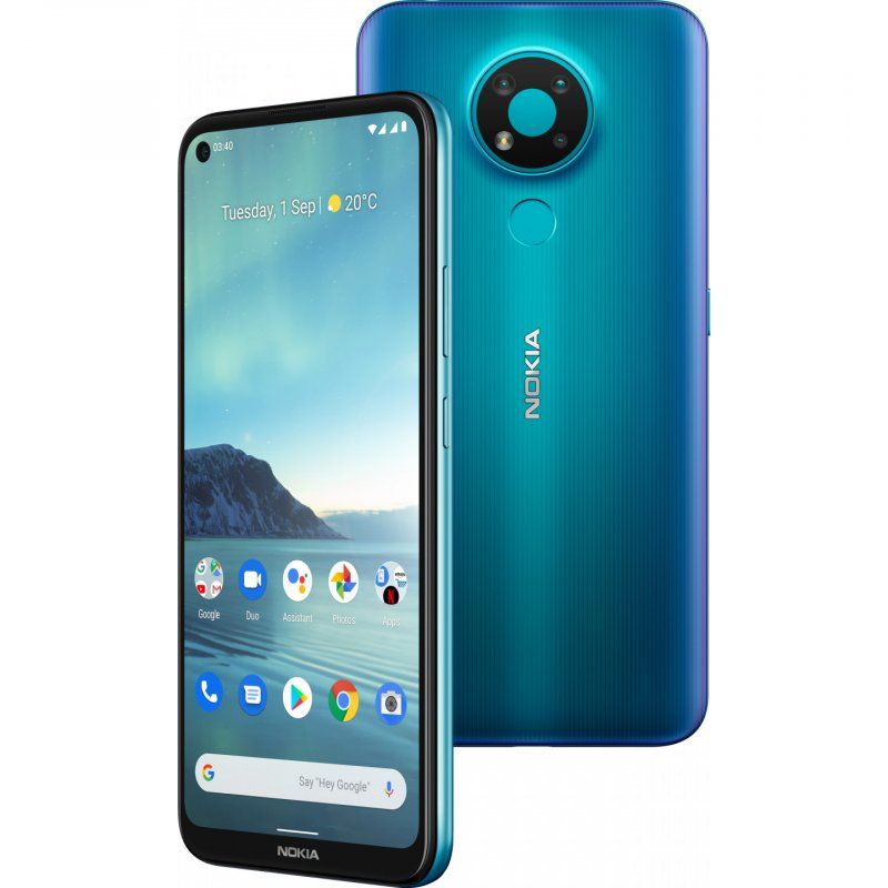 Nokia 3.4 16,2 cm (6.39") Android 10.0 4G USB Type-C 4 Go 64 Go 4000 mAh Bleu