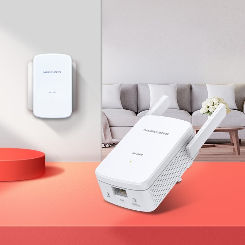Mercusys MP510 KIT Adaptateur réseau CPL 1000 Mbit/s Ethernet/LAN Wifi Blanc