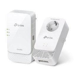 TP-LINK (PGW2440 KIT) G.hn2400 Powerline AX1800 Wi-Fi 6 Adapter Kit, AC Pass Through, GB LAN, EasyMesh-Compatible