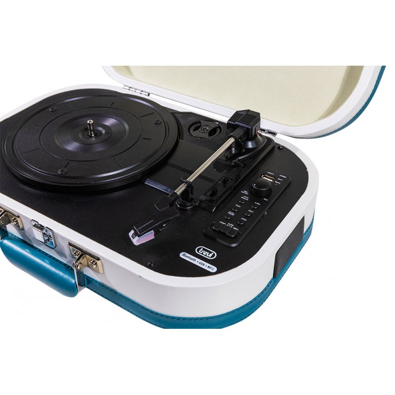 Trevi TT 1020 BT Direct drive audio turntable Blue, White Semi Automatic