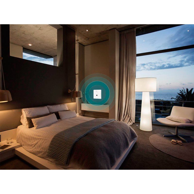 TP-Link Omada EAP115-Wall 300 Mbit/s Blanc Connexion Ethernet, supportant l'alimentation via ce port (PoE)