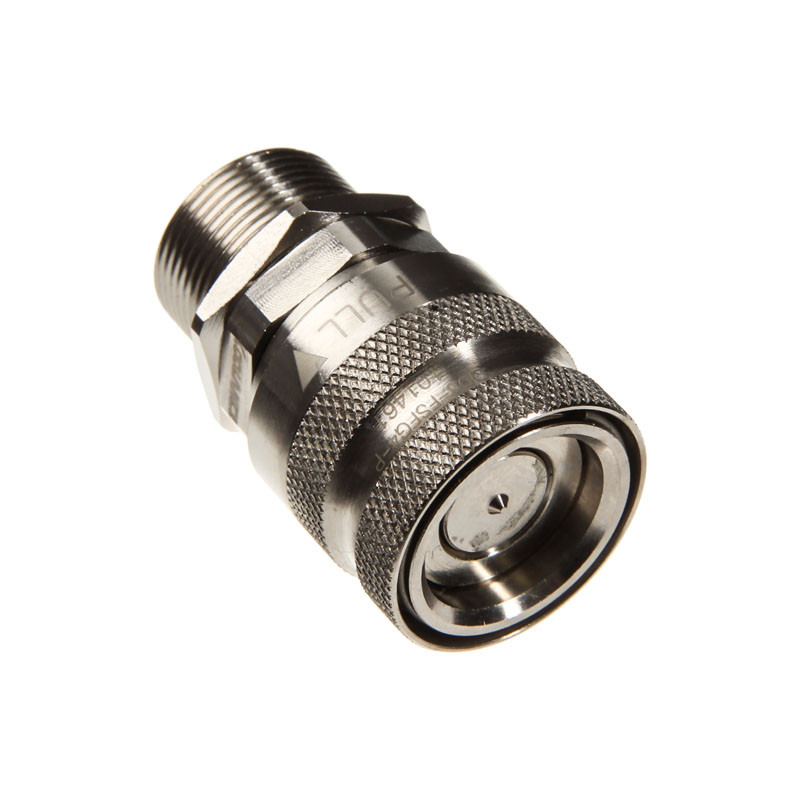 Koolance compatible QD3 Schnellverschluss mit Schott gerade weiblich auf G1/4 Zoll IG - no-spill, Silber