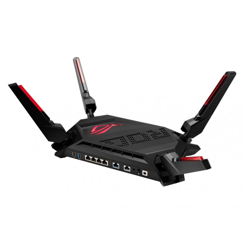 Asus (GT-AX6000) ROG Rapture AX6000 Dual Band Gaming Wi-Fi 6 Router, 2x 2.5G LAN, WAN Aggregation, RGB, AiMesh, Game
