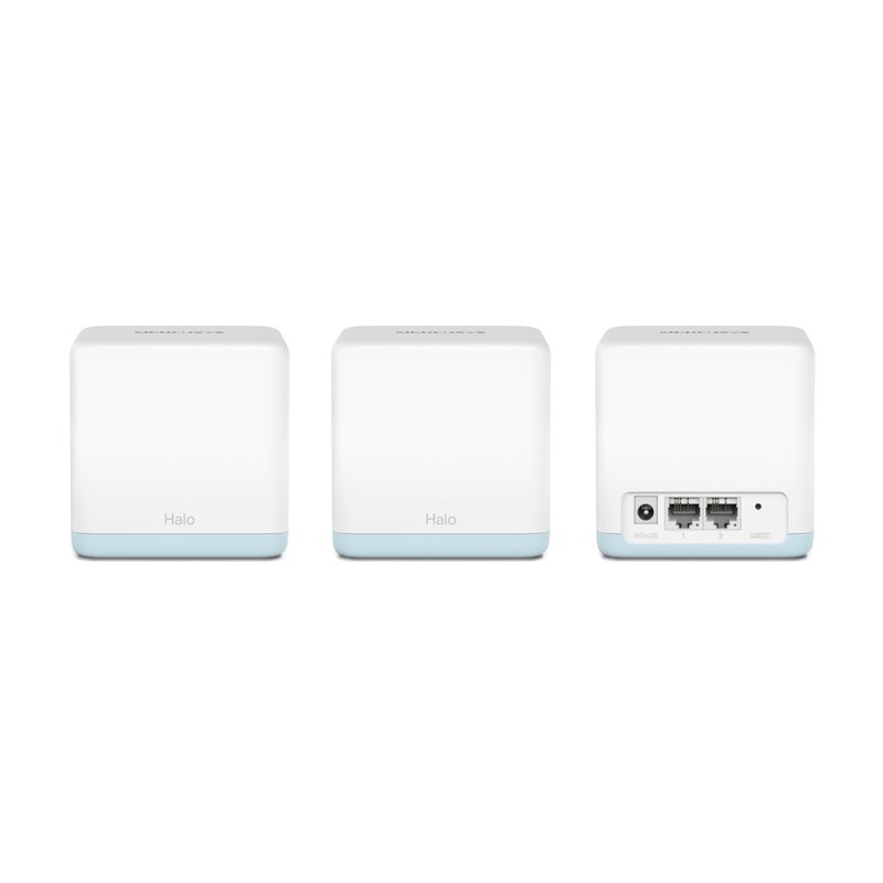 Mercusys (HALO H30 3-Pack) Whole-Home Mesh Wi-Fi System, Dual Band AC1200, 2x 10/100 LAN on each Unit, AP Mode