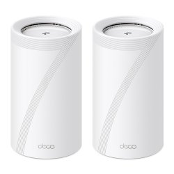 TP-LINK (DECO BE85) BE19000 Tri-Band Whole Home Mesh Wi-Fi 7 System, 2 Pack, 12-Stream, 2x 10G Ports, Multi-Link