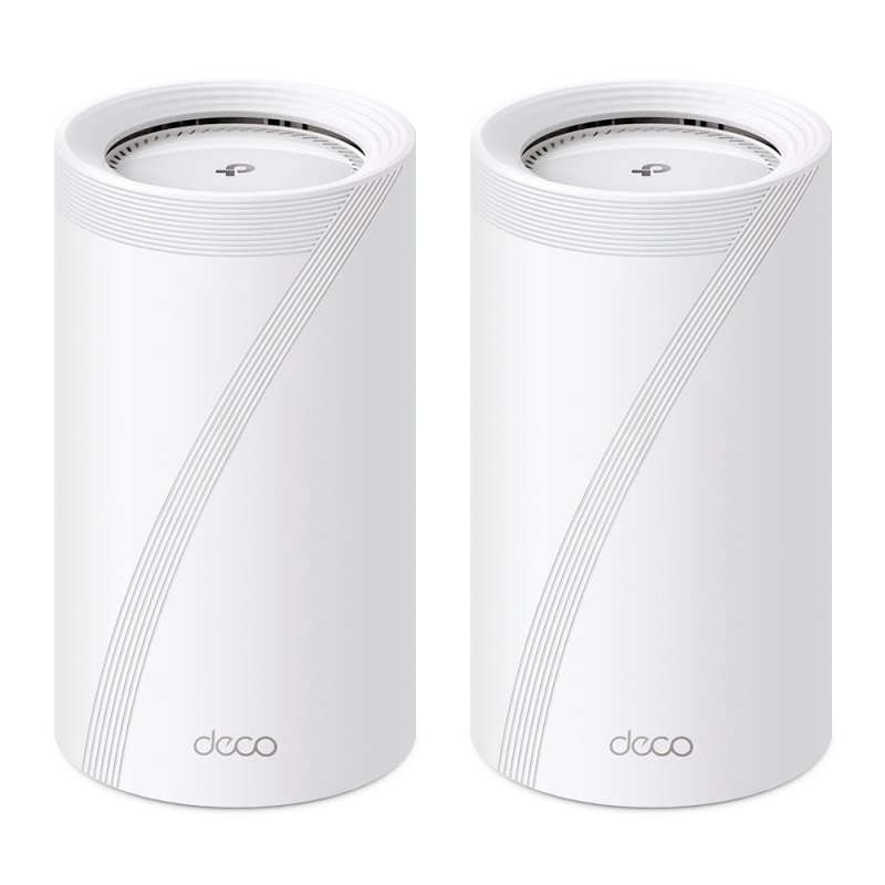 TP-LINK (DECO BE85) BE19000 Tri-Band Whole Home Mesh Wi-Fi 7 System, 2 Pack, 12-Stream, 2x 10G Ports, Multi-Link