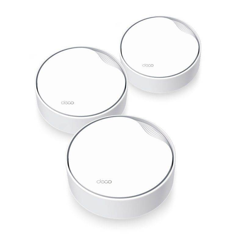TP-LINK (DECO X50-POE) AX3000 Dual Band Wireless Mesh Wi-Fi 6 System with PoE, 3 Pack, 2.5G LAN, OFDMA & MU-MIMO,