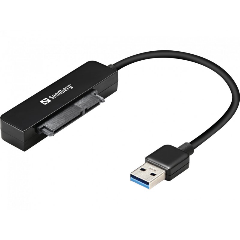 Sandberg USB 3.0 to 2.5" SATA Adapter, 5 Year Warranty