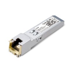 TP-LINK (TL-SM331T) 1000BASE-T RJ45 SFP Module, Support TX Disable, 100m Reach Over Cat5e or Above, Hot-Pluggable
