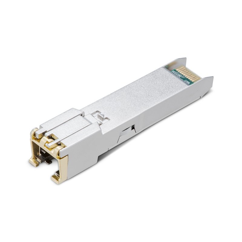 TP-LINK (TL-SM331T) 1000BASE-T RJ45 SFP Module, Support TX Disable, 100m Reach Over Cat5e or Above, Hot-Pluggable
