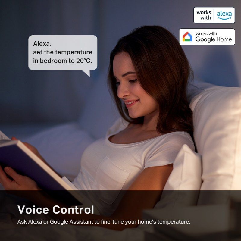 TP-LINK (KE100 KIT) Kasa Smart Thermostatic Radiator Valve Starter Kit, Schedule & Timer, App/Voice Control, Up to 32