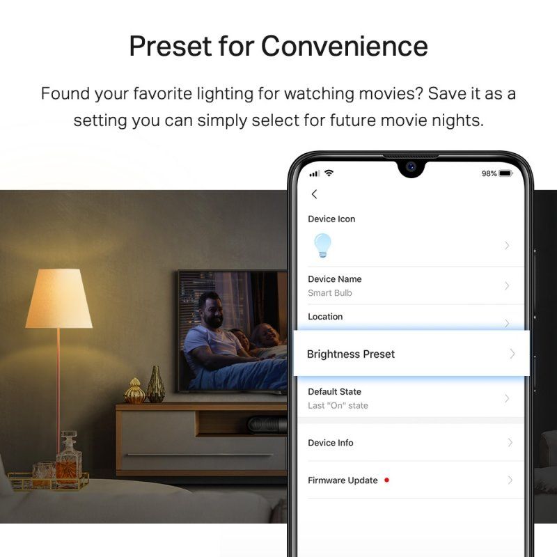TP-LINK (TAPO L510B 2-Pack) Wi-Fi LED Smart Light Bulb, Dimmable, Schedule, App/Voice Control, Bayonet Fitting
