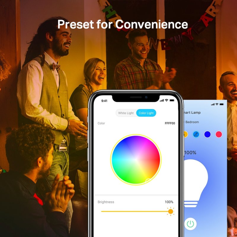 TP-LINK (TAPO L530E) Wi-Fi LED Smart Multicolour Light Bulb, Dimmable, App/Voice Control, Screw Fitting