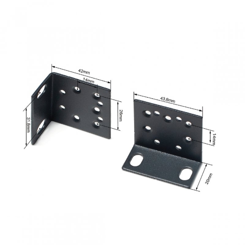 TP-LINK 19-inch Switch Rack Mount Bracket Kit, Metal, Screws