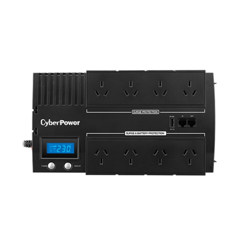 CyberPower BR1200ELCD uninterruptible power supply (UPS) Line-Interactive 1.2 kVA 720 W 8 AC outlet(s)