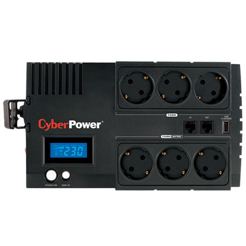 CyberPower BR650ELCD alimentation d'énergie non interruptible 0,65 kVA 390 W 6 sortie(s) CA