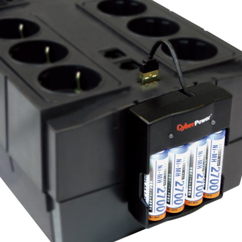 CyberPower BR650ELCD alimentation d'énergie non interruptible 0,65 kVA 390 W 6 sortie(s) CA