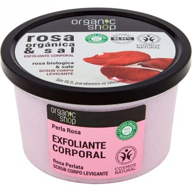 Organic Shop Body Scrub Foam Pearl Rose 250ml