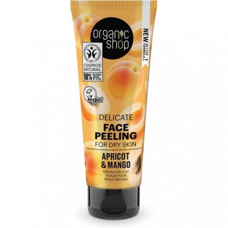 Organic Shop Delicate Face Peeling Apricot and Mango for Dry Skin 75ml