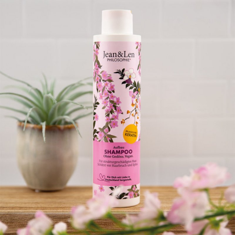 Jean & Len Aufbau Shampoo Mandel/keratin 300 ml Unisex