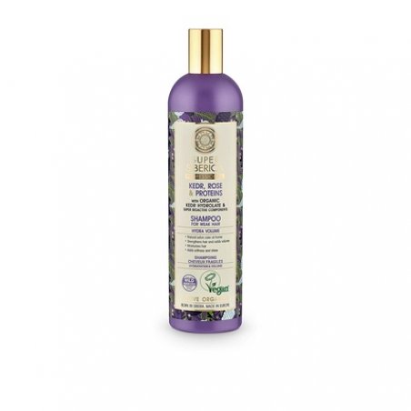 Super Siberica Kedr, Rose & Proteins Shampoo for Weak Hair 400ml