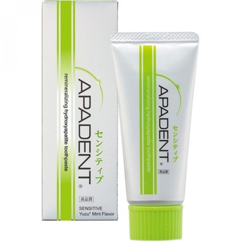 APADENT SENSITIVE Remineralizing Nano-Hydroxyapatite Toothpaste 60g Yuzu Mint Flavor